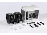 Edifier qr65 active design monitor luidspreker 70watt met rgb lichteffecten zwart - afbeelding 3 van  5