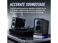 Edifier qr65 active design monitor luidspreker 70watt met rgb lichteffecten zwart - afbeelding 4 van  5