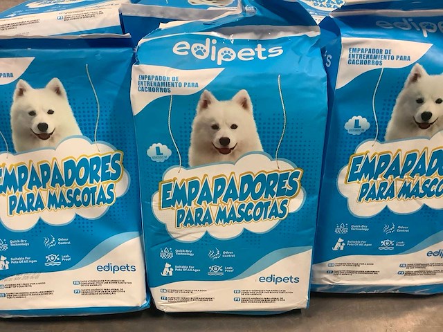 Edipets absorberende puppy-onderleggers xl 60 × 90 cm (240x) - afbeelding 2 van  3