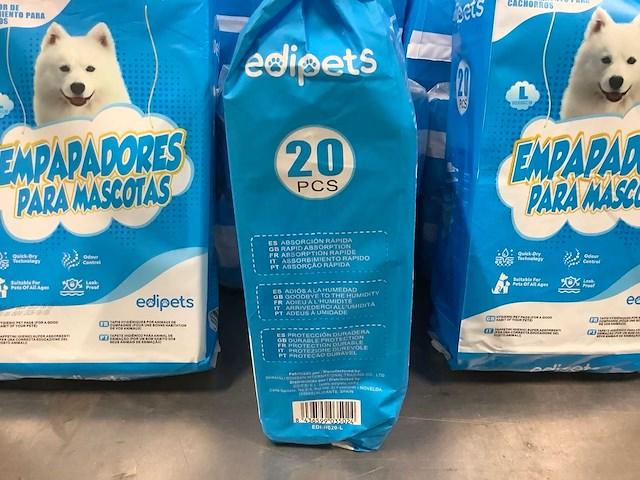 Edipets absorberende puppy-onderleggers xl 60 × 90 cm (240x) - afbeelding 3 van  3