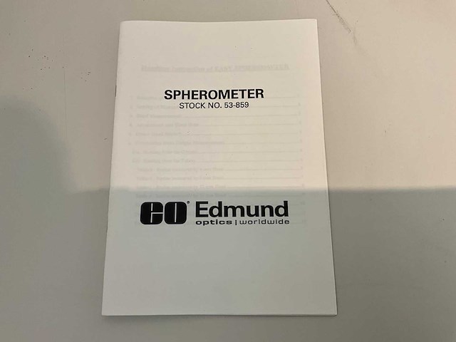 Edmund optics 53-859 spherometer set - afbeelding 9 van  10