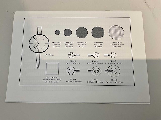Edmund optics 53-859 spherometer set - afbeelding 10 van  10