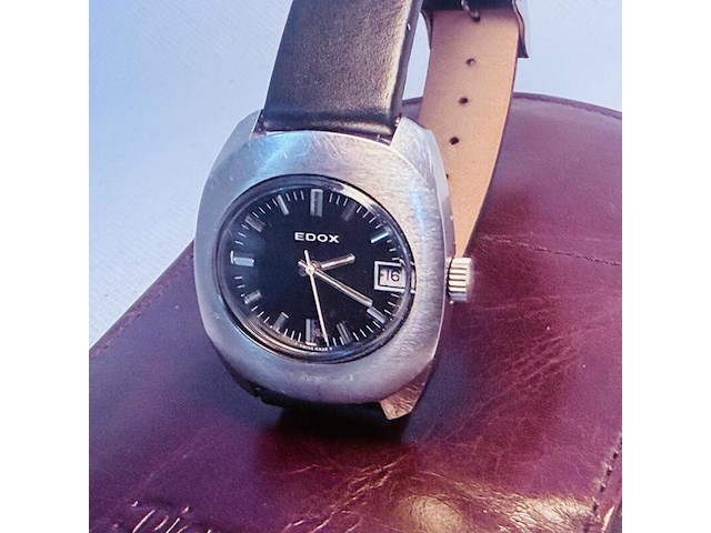 Edox delfin mechanisch herenhorloge - ufo model - afbeelding 2 van  9