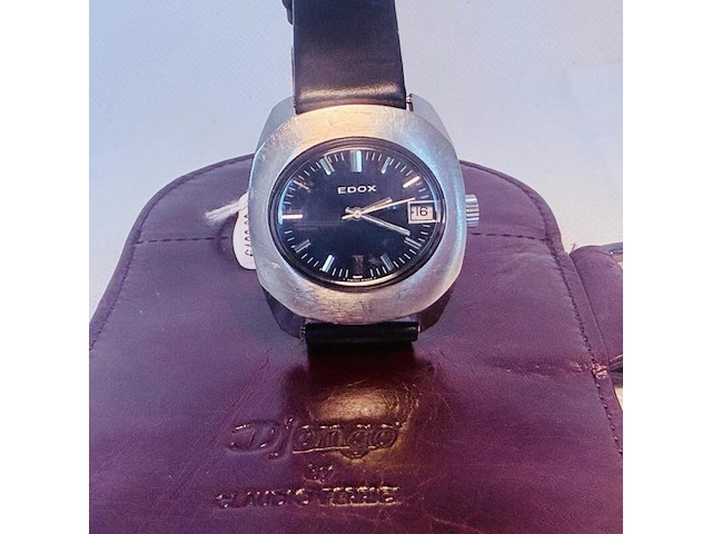 Edox delfin mechanisch herenhorloge - ufo model - afbeelding 3 van  9