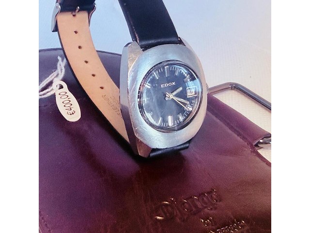 Edox delfin mechanisch herenhorloge - ufo model - afbeelding 4 van  9