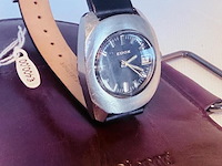 Edox delfin mechanisch herenhorloge - ufo model - afbeelding 4 van  9