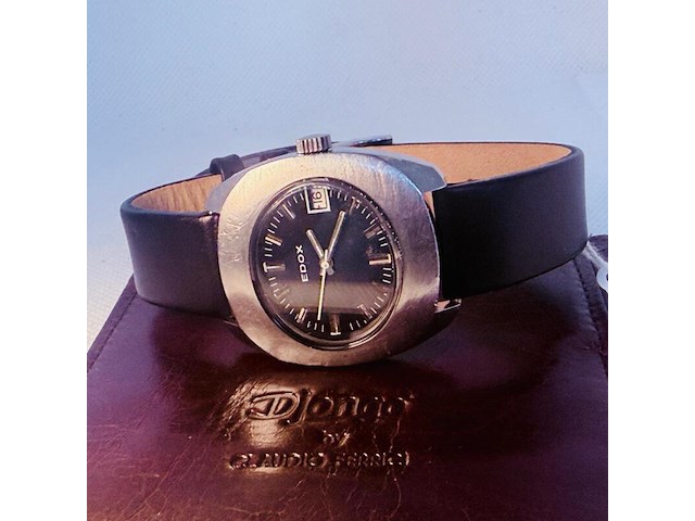 Edox delfin mechanisch herenhorloge - ufo model - afbeelding 5 van  9