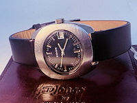 Edox delfin mechanisch herenhorloge - ufo model - afbeelding 5 van  9