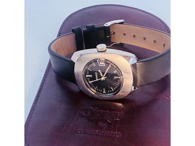 Edox delfin mechanisch herenhorloge - ufo model - afbeelding 7 van  9