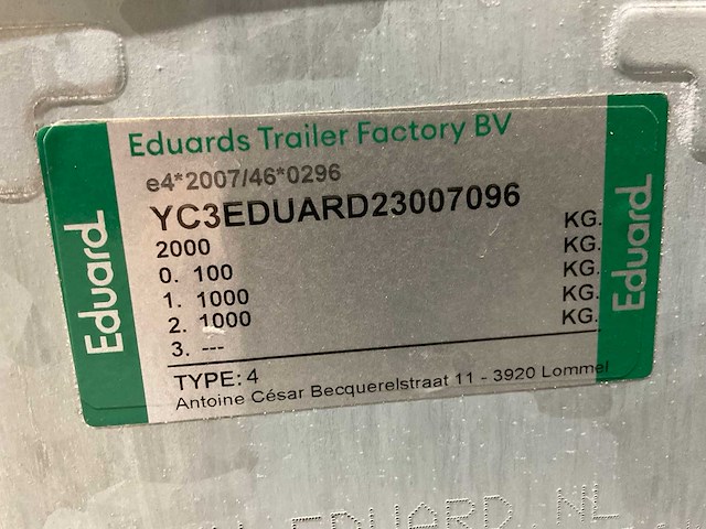 Eduard 4 aanhangwagen met keyfrost koelvries opbouw - afbeelding 10 van  18