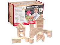 Edushape hout-imitatie foam blokken 75 mm 32 stuks - afbeelding 1 van  4