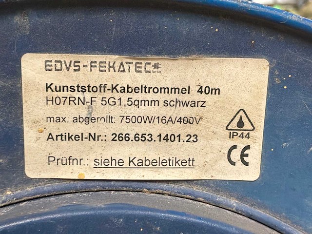 Edvs-fekatec kabel haspel - afbeelding 5 van  5