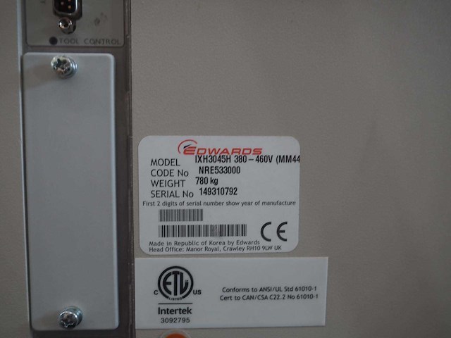 Edwards - ixh3045h - semiconductor vacuüm pomp - afbeelding 10 van  13