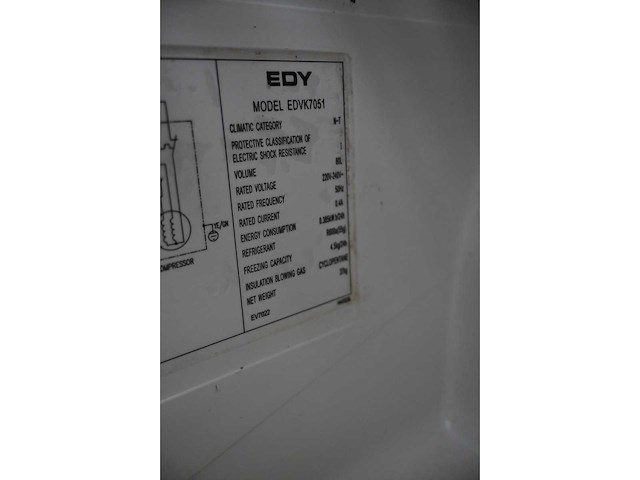 Edy edvk7051 vriezer - afbeelding 4 van  4