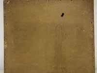 Een klassieke ingelijste reproductie/fotogravure naar het beroemde schilderij van jozef israã«ls, met de titel "de eerste pijp / his first pipe - afbeelding 9 van  9