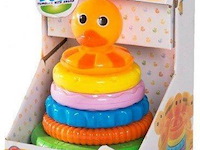 Eend tuimelaar met geluid stacking stapel duck 2 stuks - afbeelding 3 van  7