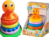 Eend tuimelaar met geluid stacking stapel duck 2 stuks - afbeelding 2 van  7