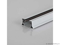 Eenfase rail – 1 m – wit – aluminium – ip20 – inclusief montageset (x10) - afbeelding 2 van  3