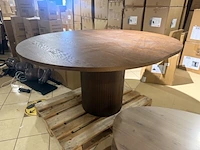 Eet tafel ovaal bruin