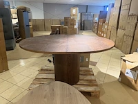 Eet tafel ovaal bruin - afbeelding 3 van  5