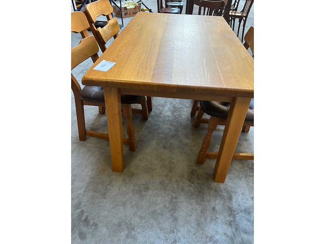 Eethoek set licht eiken - afbeelding 2 van  2