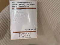 Eetkamer bank arco, close, duostoffering - afbeelding 2 van  6
