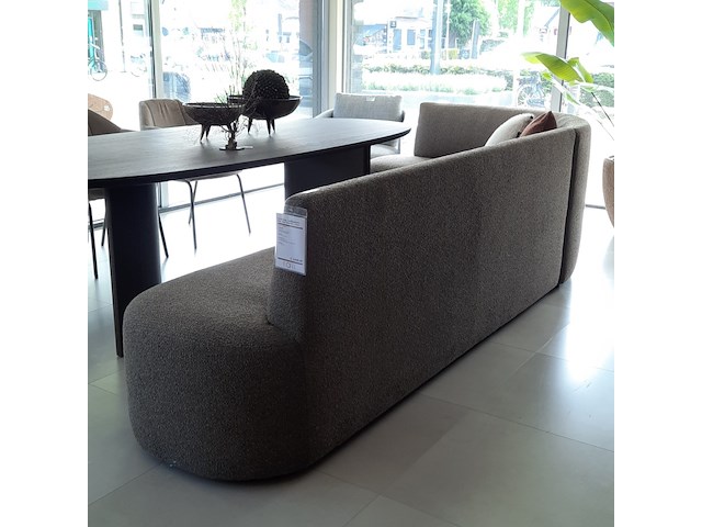 Eetkamerbank cartel living, gavi, bruin, c - afbeelding 7 van  7