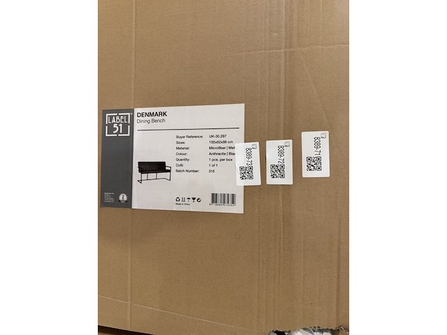 Eetkamerbank, label51, denmark, antraciet - afbeelding 6 van  6