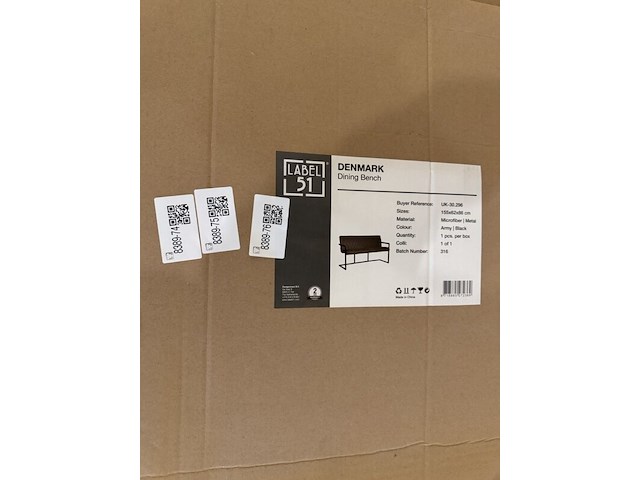 Eetkamerbank, label51, denmark, army - afbeelding 6 van  6