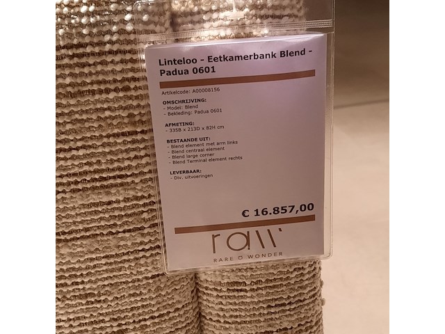 Eetkamerbank linteloo, blend - afbeelding 2 van  9