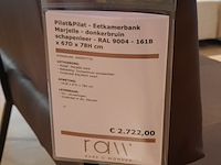 Eetkamerbank pilat&pilat, marjelle, donkerbruin - afbeelding 2 van  7