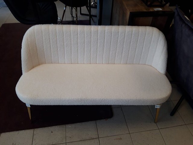 Eetkamerbankje 130 cm 2 persoons, cream, 2025 - afbeelding 1 van  2