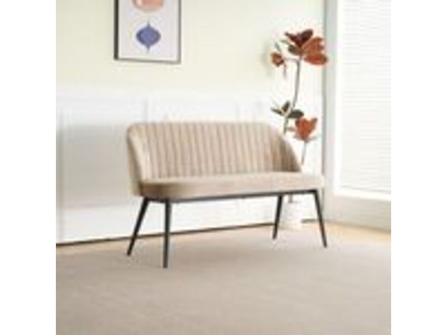 Eetkamerbankje 130 cm 2 persoons, light brown, 2025 - afbeelding 1 van  2