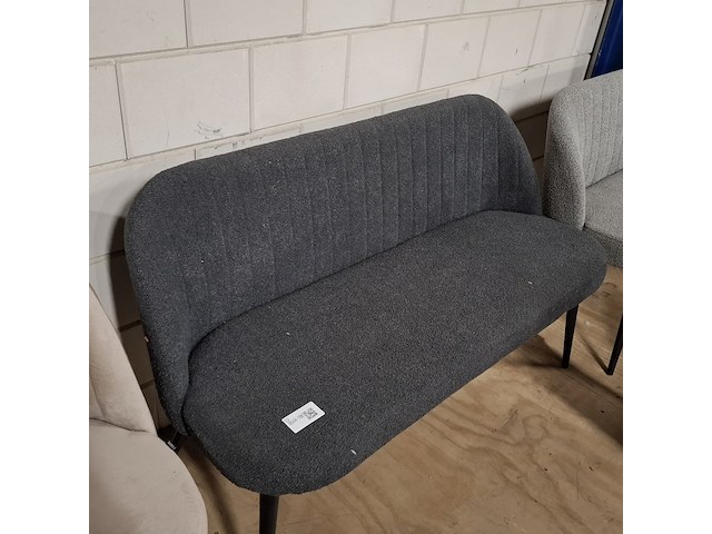 Eetkamerbankje antraciet - afbeelding 2 van  3