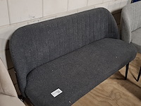 Eetkamerbankje antraciet - afbeelding 2 van  3