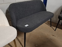 Eetkamerbankje antraciet - afbeelding 1 van  3