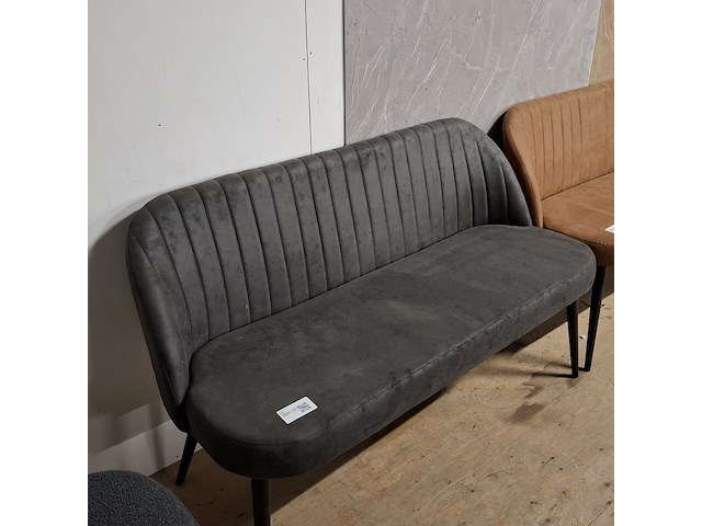 Eetkamerbankje antraciet - afbeelding 2 van  3