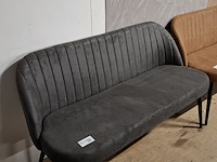 Eetkamerbankje antraciet - afbeelding 2 van  3