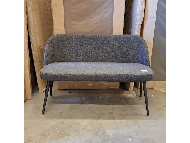 Eetkamerbankje, donker grijs - afbeelding 1 van  4