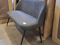 Eetkamerbankje, donker grijs - afbeelding 2 van  4