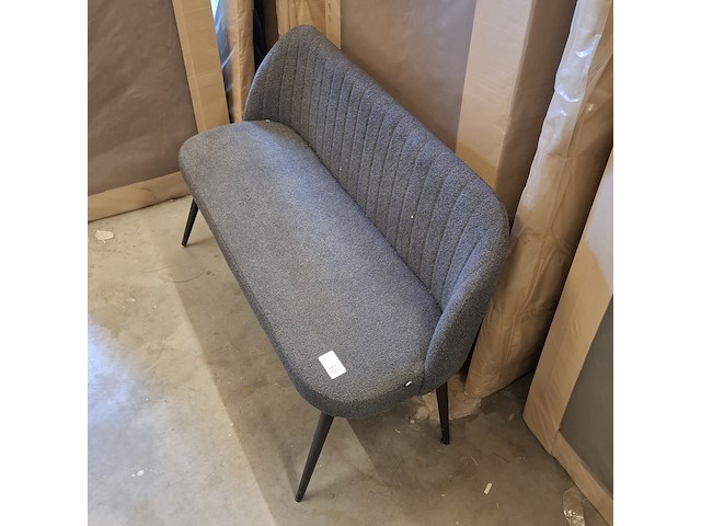 Eetkamerbankje, donker grijs - afbeelding 3 van  4