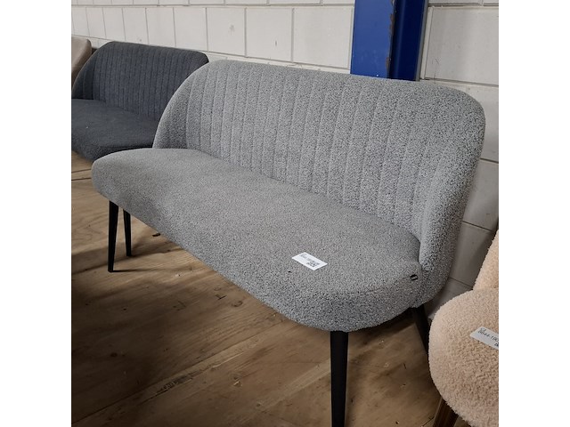 Eetkamerbankje grijs - afbeelding 2 van  3