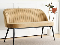 Eetkamerbankje hal bankje 130 cm 2 persoons, light brown, 2025 - afbeelding 1 van  2