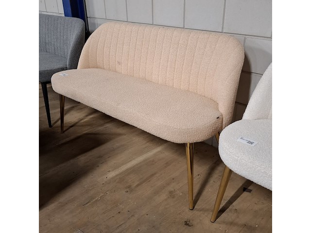 Eetkamerbankje roze - afbeelding 1 van  4