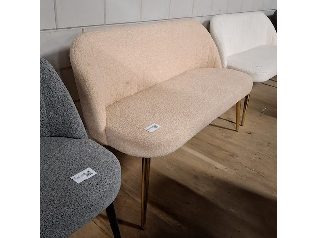 Eetkamerbankje roze - afbeelding 3 van  4