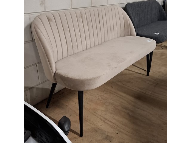 Eetkamerbankje, velvet - afbeelding 1 van  3