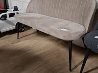 Eetkamerbankje, velvet - afbeelding 3 van  3