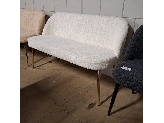 Eetkamerbankje wit - afbeelding 1 van  4