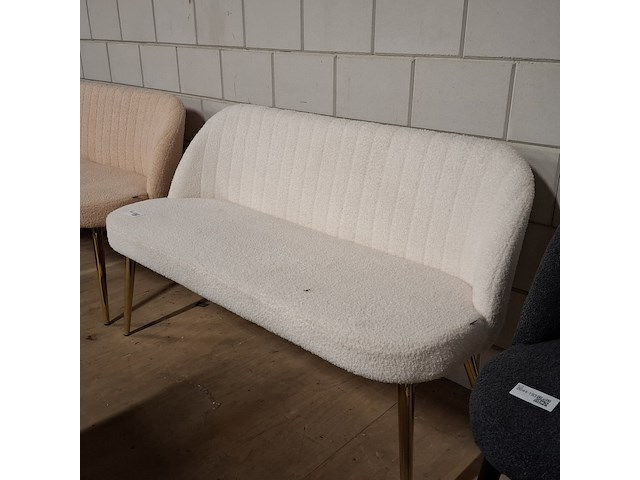 Eetkamerbankje wit - afbeelding 2 van  4