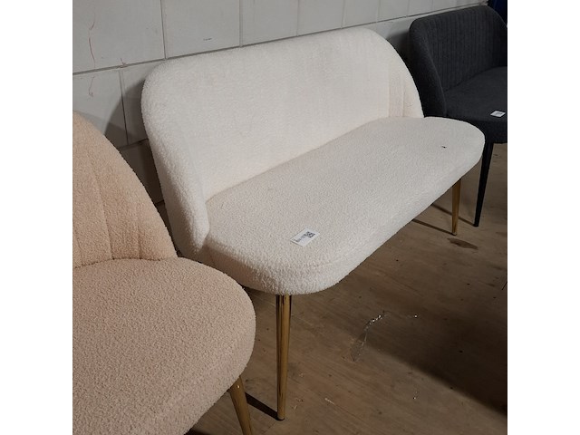 Eetkamerbankje wit - afbeelding 3 van  4